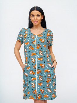 Корги(олива) халат р.50