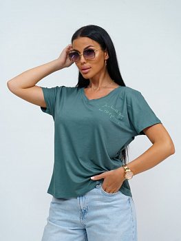 Оксана(зеленый) футболка р.60 